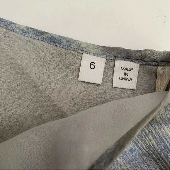 Derek Lam 10 Crosby abstract silk racerback camisole Tank Blouse size 6 - Picture 7 of 12